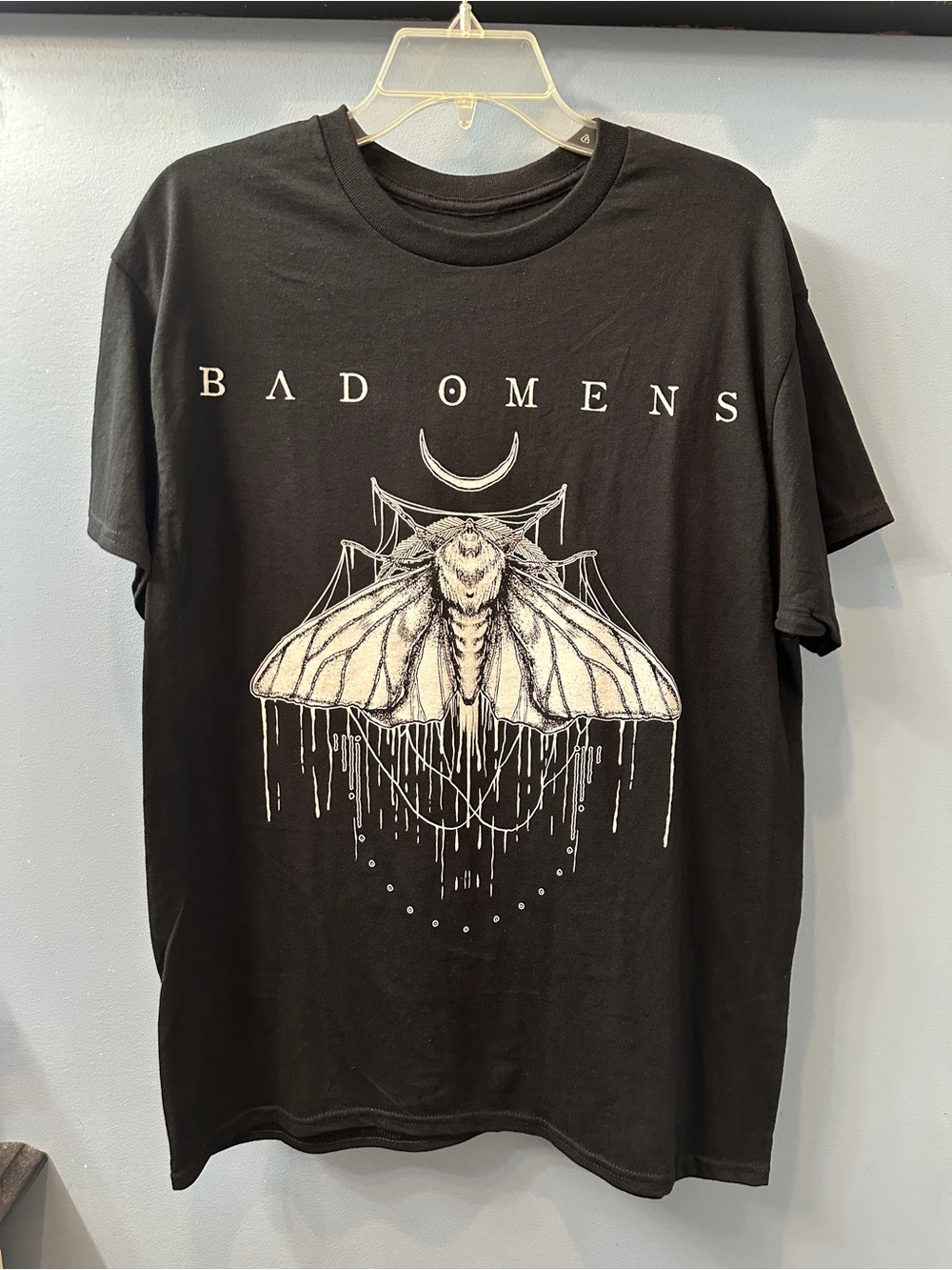 Bad Omens Moth Logo Men’s XL Black Sumerian Records Official Merch NEW Unisex